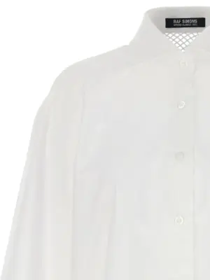 Mesh insert shirt Woman RAF SIMONS White
