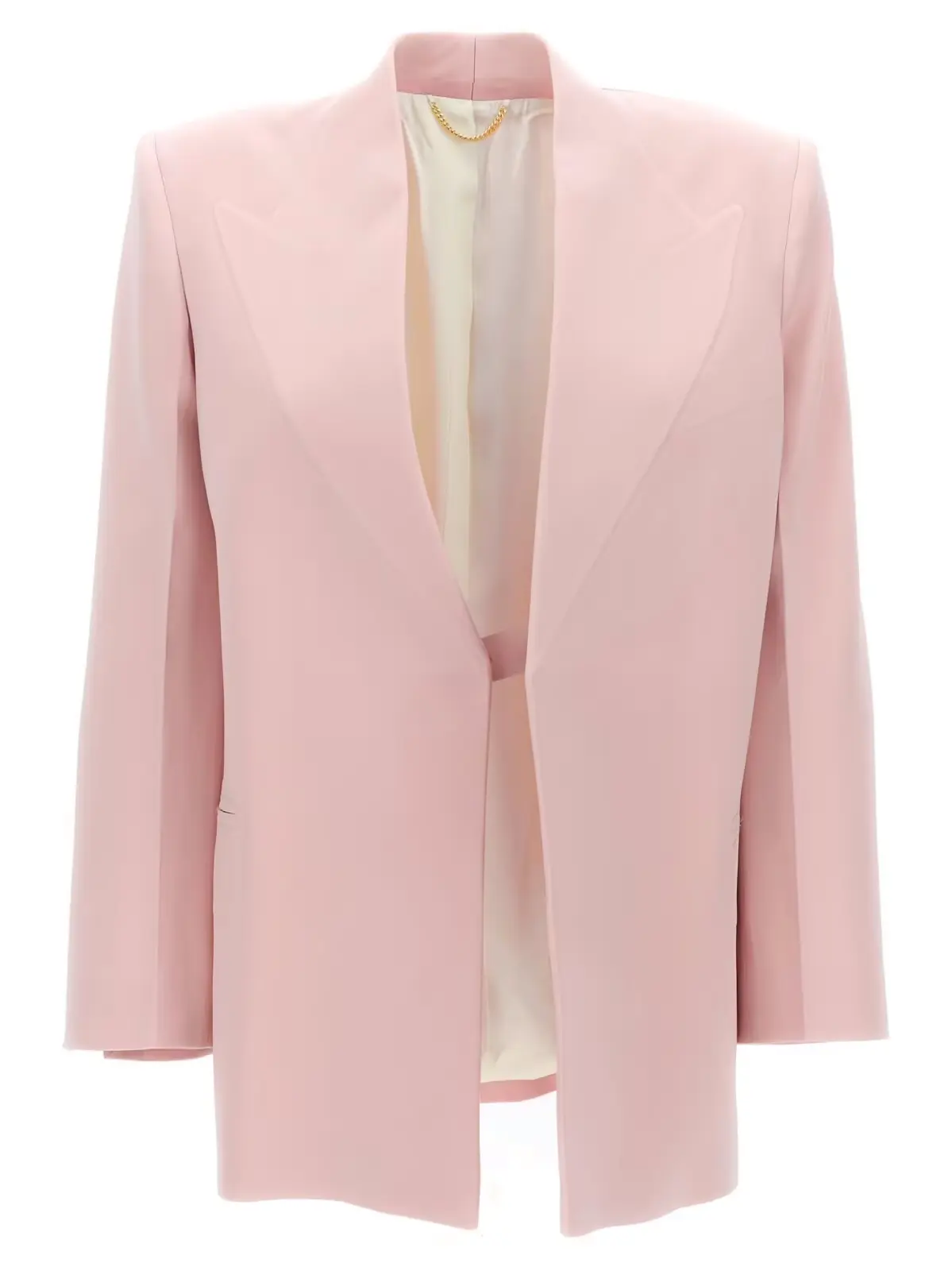 Блейзер Single-breasted Victoria Beckham Рожевий 1 Single-breasted blazer jacket VICTORIA BECKHAM Pink