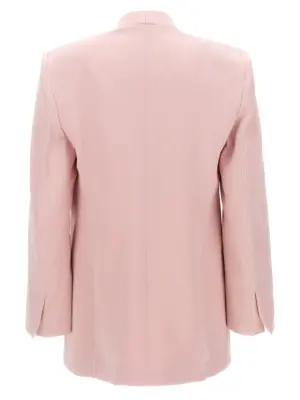 Single-breasted blazer jacket 1223WJK004761BBLUSH VICTORIA BECKHAM Pink