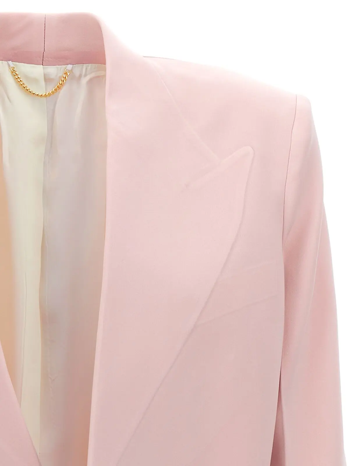 Блейзер Single-breasted Victoria Beckham Рожевий 3 Single-breasted blazer jacket Woman VICTORIA BECKHAM Pink