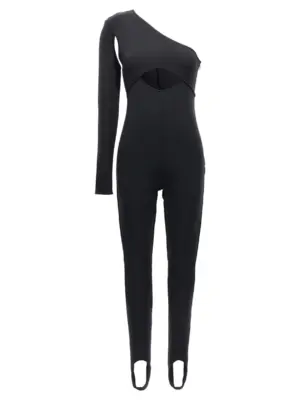 Scuba cut out one-length bodysuit DAVID KOMA Black