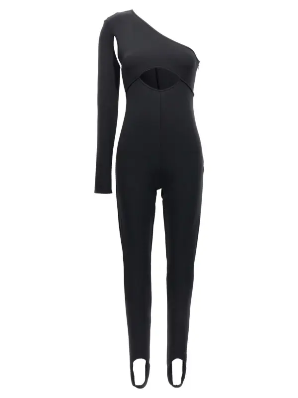 Scuba cut out one-length bodysuit DAVID KOMA Black