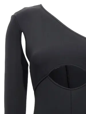 Scuba cut out one-length bodysuit Woman DAVID KOMA Black