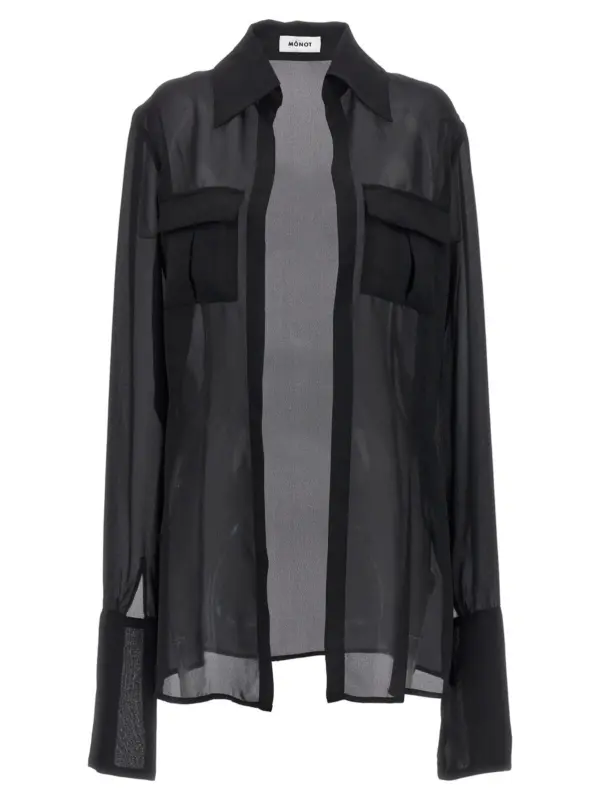 'Georgette' shirt MONOT Black