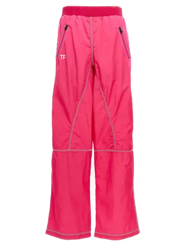 Logo nylon pants TOM FORD Fuchsia