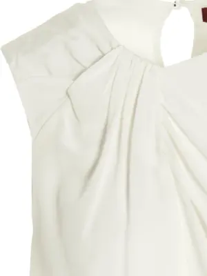 'Baylda' top 100% silk MAX MARA STUDIO White