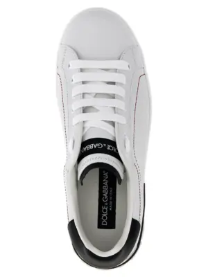 Portofino sneakers 100% leather DOLCE & GABBANA White/Black