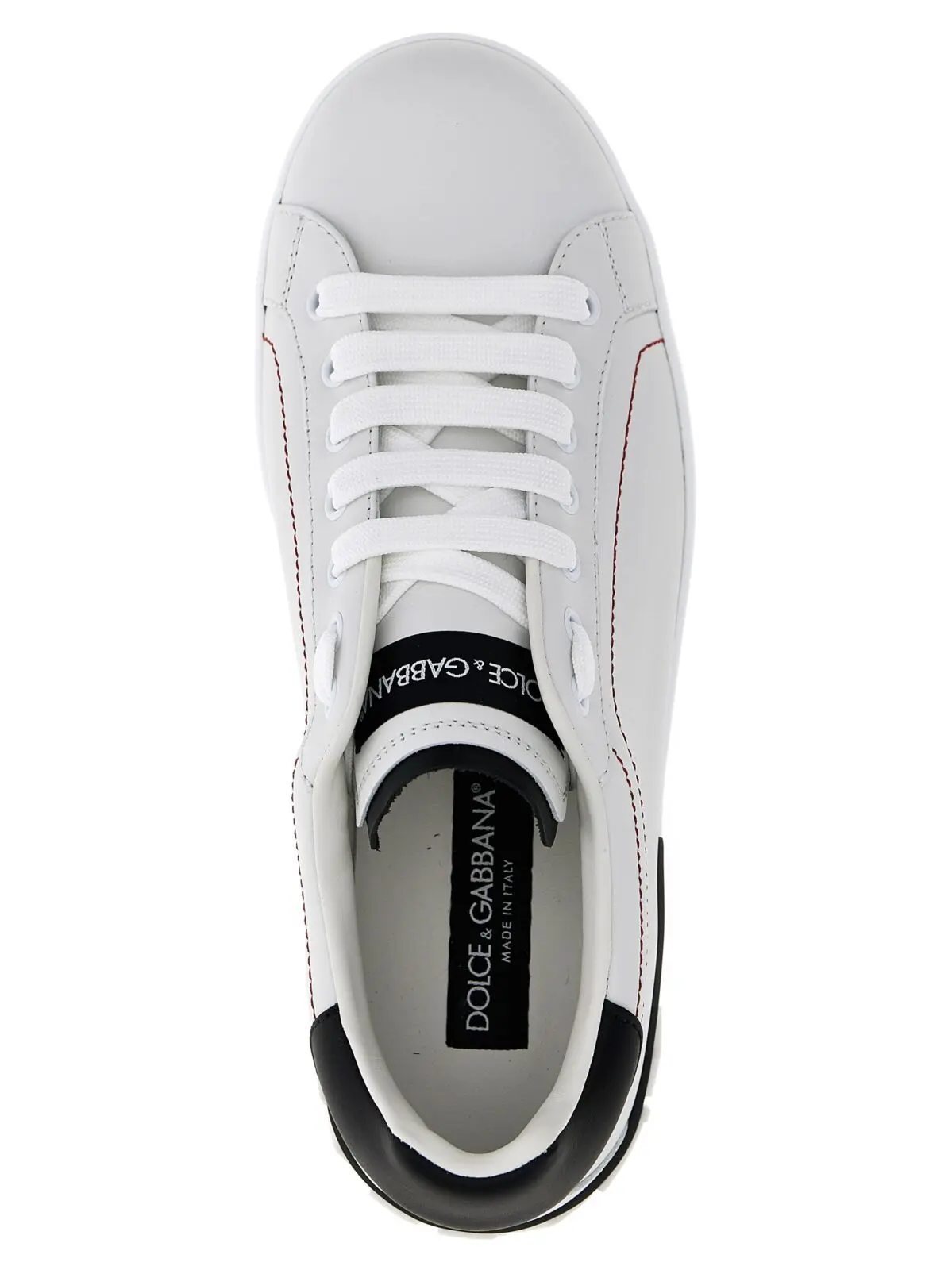 Кросівки Portofino Dolce & Gabbana Чорно-білий 4 Portofino sneakers 100% leather DOLCE & GABBANA White/Black