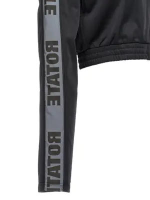 Sunday capsule cropped sweatshirt Fall Winter 2023/2024 ROTATE BIRGER CHRISTENSEN Black