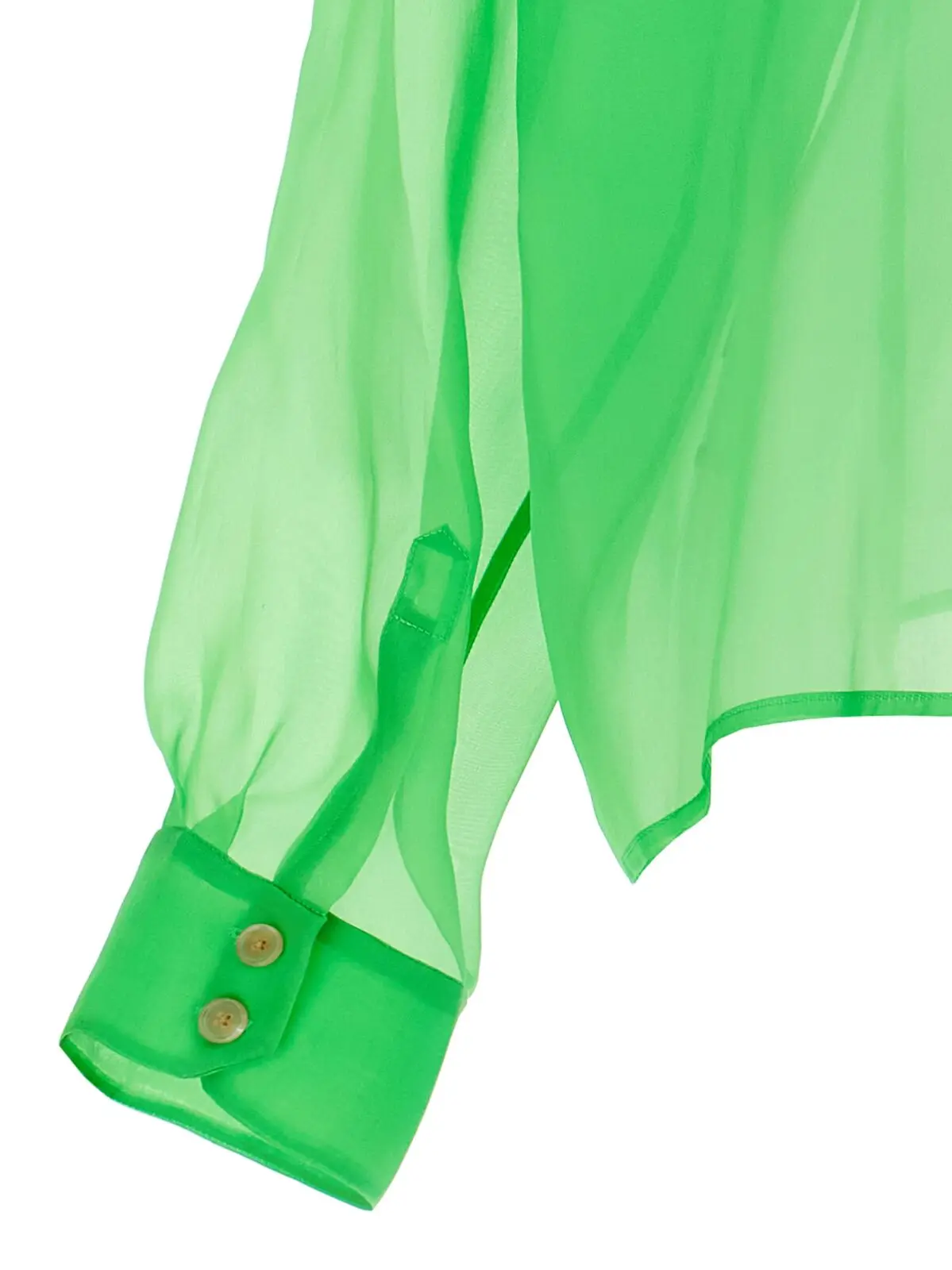 Сорочка Organdy 80s A.W.A.K.E. Mode Зелений 4 Organdy 80s shirt 100% silk A.W.A.K.E. MODE Green