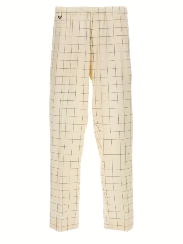 Checkered pants UNDERCOVER White/Black