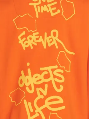 'Continuity' hoodie 100% cotton OBJECTS IV LIFE Orange