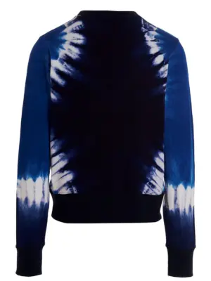 Logo embroidery tie dye sweatshirt MS23JE06JE045510 WALES BONNER Blue