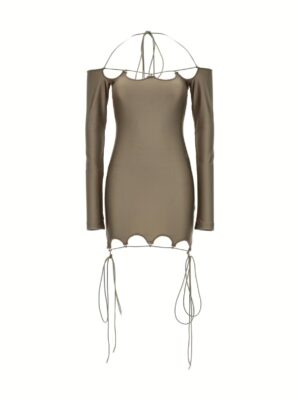 'Lyna' dress THE ATTICO Brown