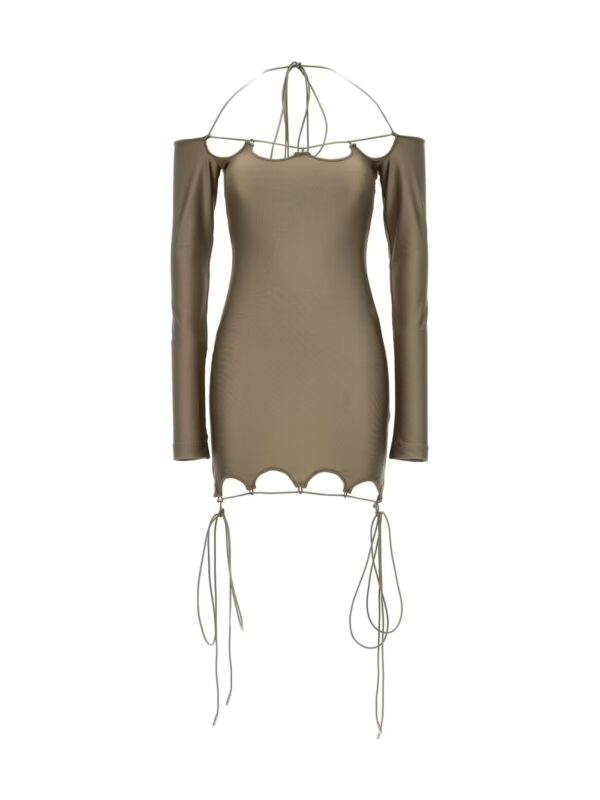 'Lyna' dress THE ATTICO Brown