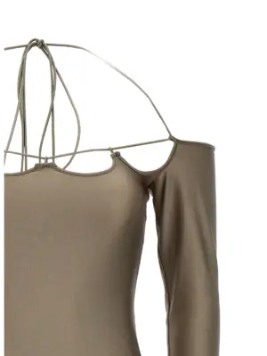 'Lyna' dress 80% polyamide 20% elastane THE ATTICO Brown