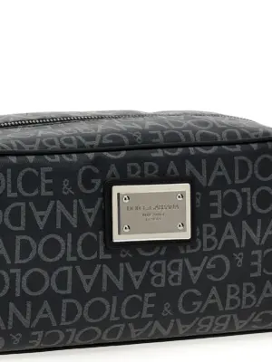 Leather toiletry bag Man DOLCE & GABBANA Black