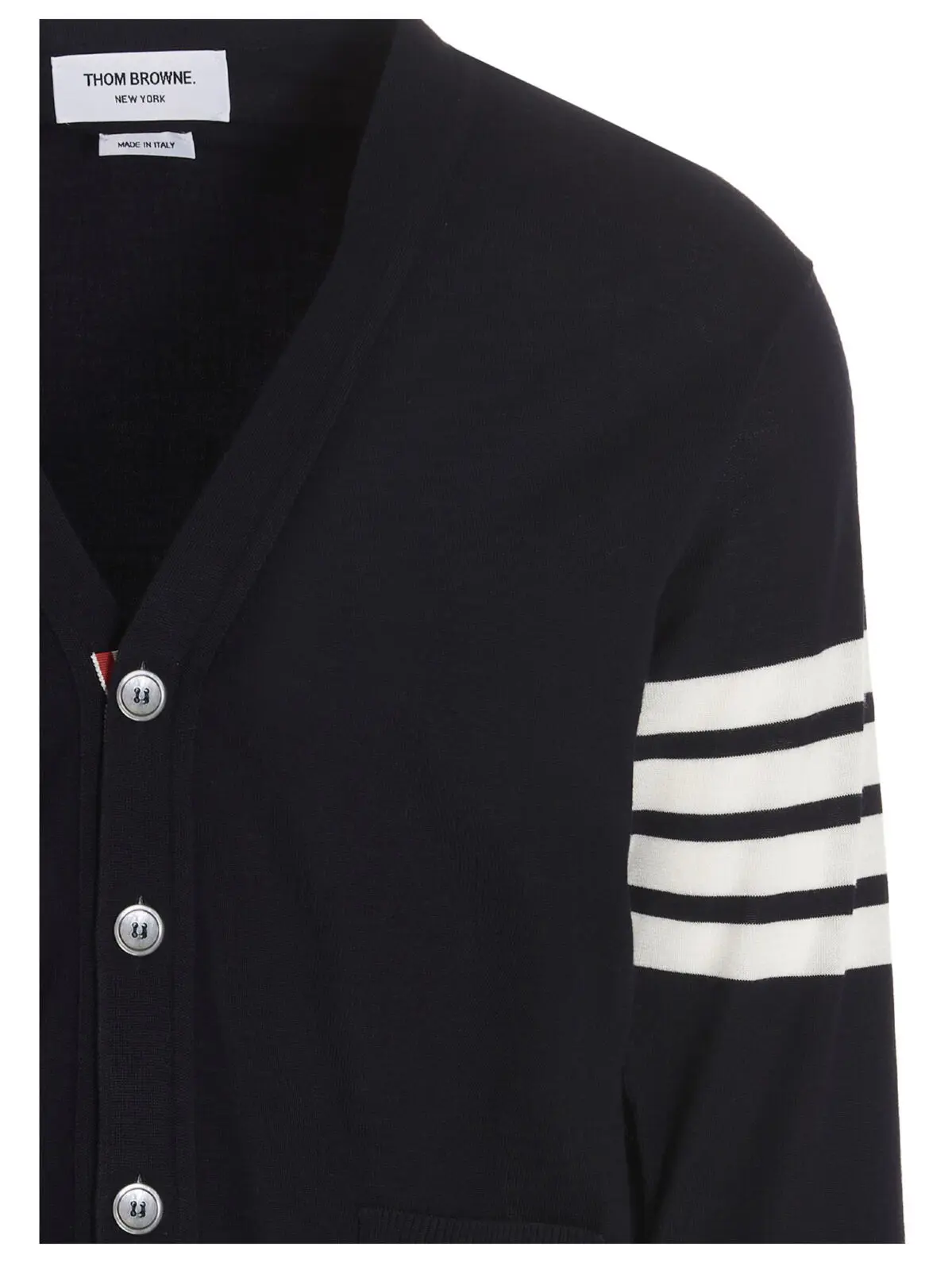 Кардиган з мериносової вовни Thom Browne Синій 3 Merino wool cardigan Man THOM BROWNE Blue