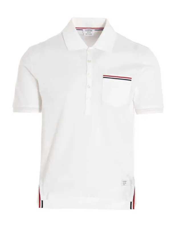 rwb polo shirt THOM BROWNE White