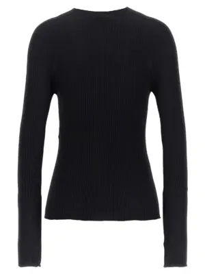Ribbed sweater RWPO0020K004A2310 LANVIN Black