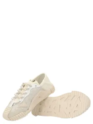 Lace sneakers 43% polyamide 10% acrylic 5% cotton 21% calf leather DOLCE & GABBANA White