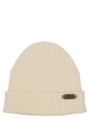 Fisherman’s rib beanie BRIONI White
