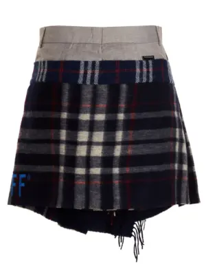 'Check Scarf Reworked' skirt 22142192 1/OFF Multicolor