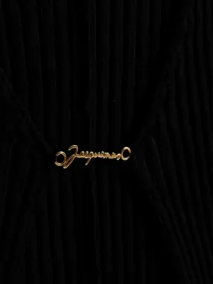 'Le Maille Pralu Longue' cardigan Woman JACQUEMUS Black