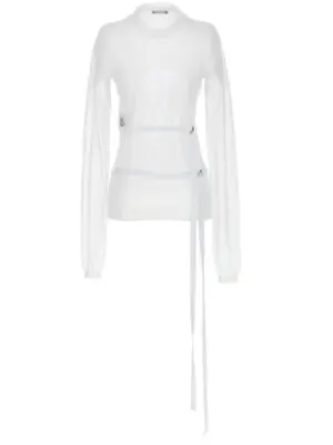 'Blion' sweater 2301WKN41KN008001 ANN DEMEULEMEESTER White