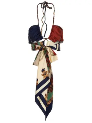 Top 'Designer Scarf' 23213192 1/OFF Multicolor