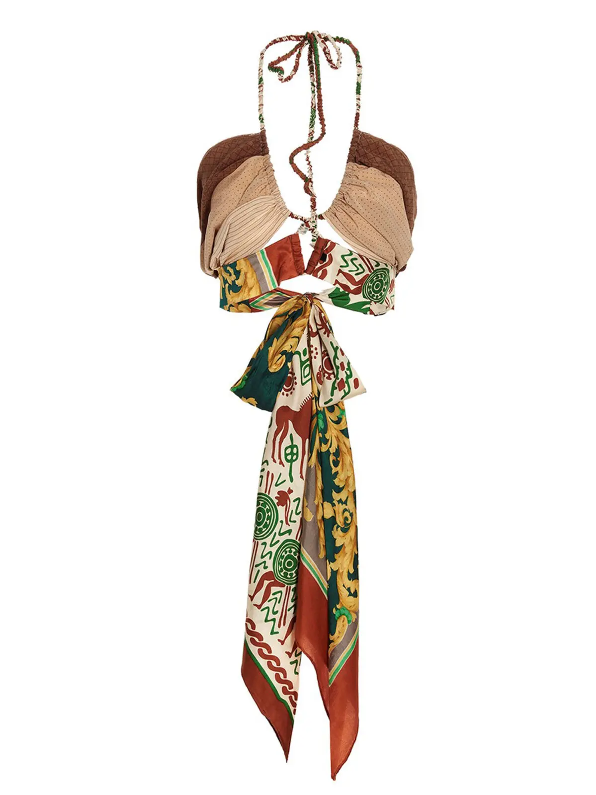 Топ 1/Off 'Designer Scarf' Багатокольоровий 5 Top 'Designer Scarf' Spring Summer 2023 1/OFF Multicolor