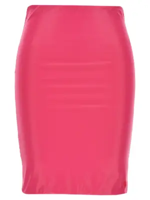 Lycra mini skirt THE ATTICO Fuchsia