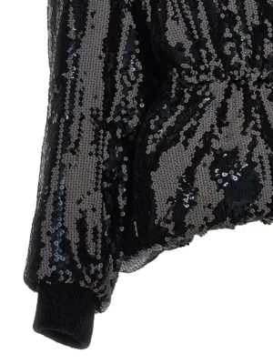 Sequin bomber jacket Fall Winter 2023/2024 ALEXANDRE VAUTHIER Black