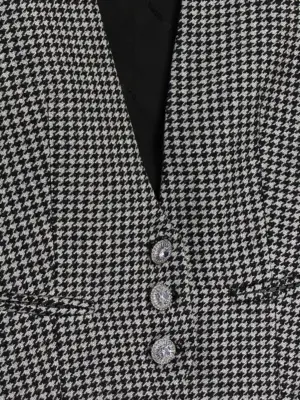 Houndstooth waistcoat 60% wo