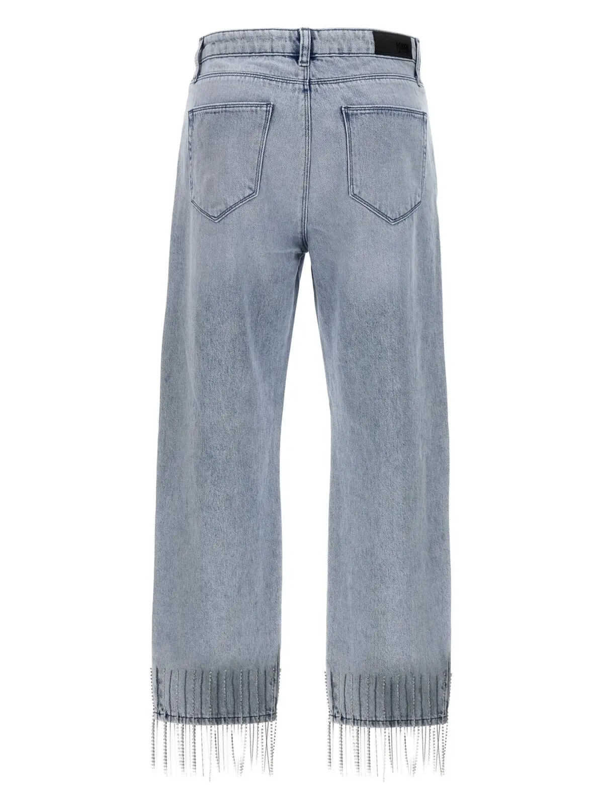 Джинси зі стразами та бахромою Karl Lagerfeld 2 Rhinestone fringed jeans 235W1106823 KARL LAGERFELD Light Blue