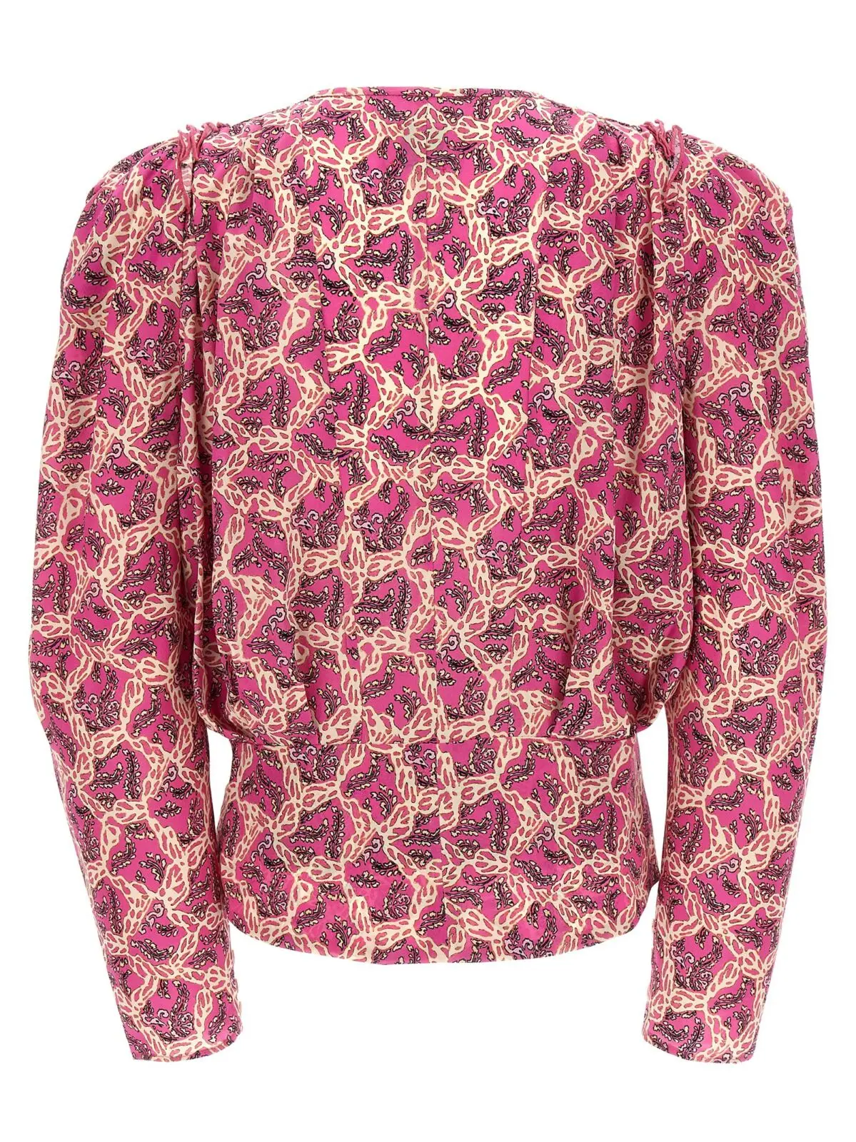 Блуза Zagra Isabel Marant Фуксія 2 'Zagra' blouse 23AHT0012FAA3J10I40FA ISABEL MARANT Fuchsia