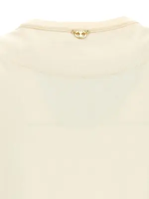 Metal sequin top 65% cotton 35% polyester PACO RABANNE Gold