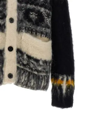 Patterned sweater 65% alpaca 35% wool SACAI Multicolor