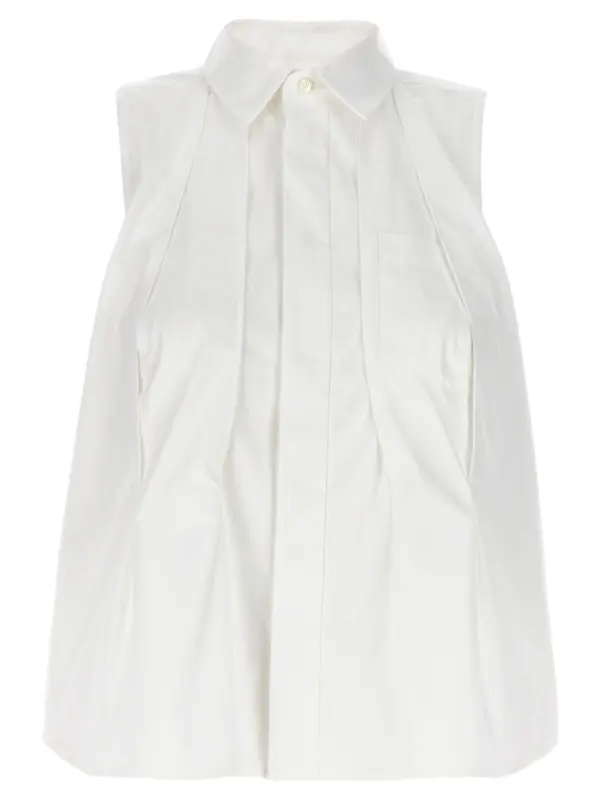 Sleeveless shirt SACAI White