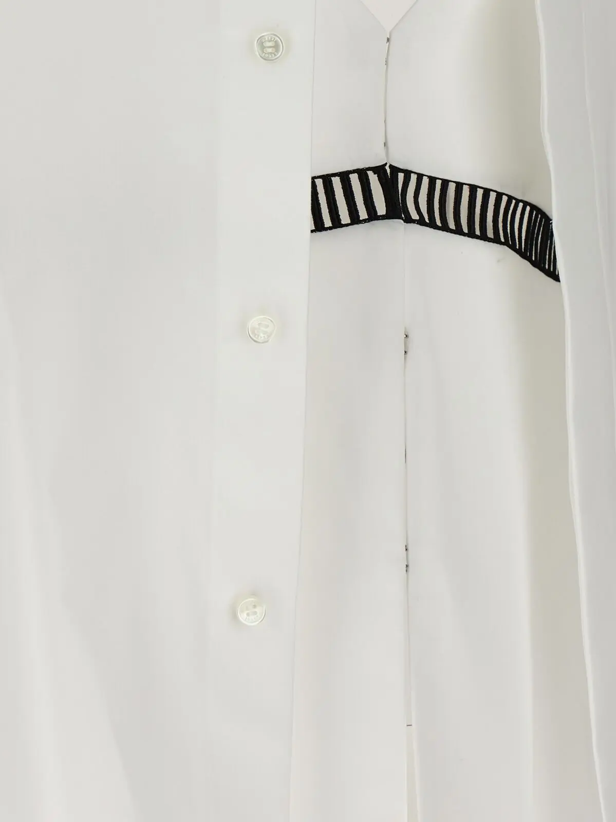 Сорочка Overlay Sacai Біла 4 Overlay shirt 65% polyester