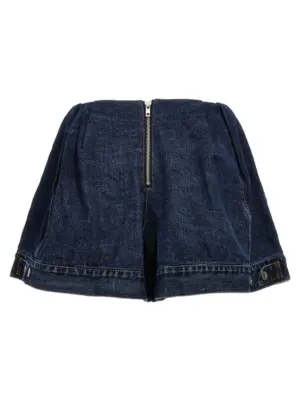 Denim shorts 2407291401 SACAI Blue