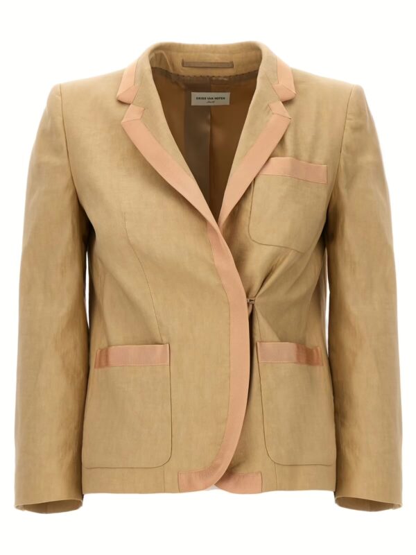 'Bessie' blazer DRIES VAN NOTEN Beige