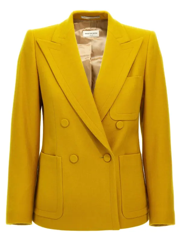 'Beaume' blazer DRIES VAN NOTEN Yellow