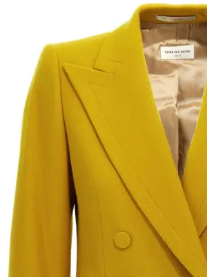 'Beaume' blazer Woman DRIES VAN NOTEN Yellow
