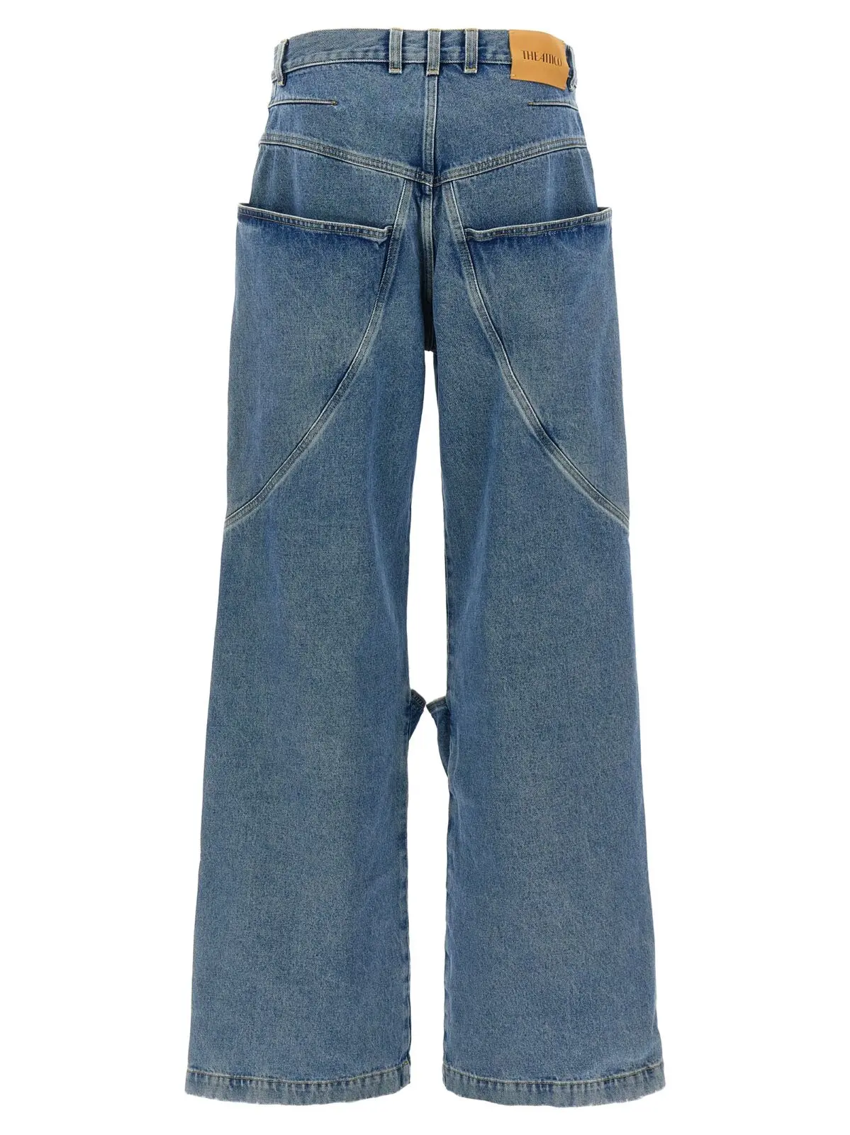 Джинси з максі кишенями The Attico Сині 2 Maxi pocket jeans 247WCP198D085024 THE ATTICO Blue