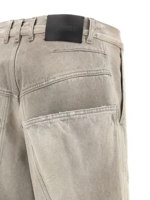 Used effect jeans 100% cotton THE ATTICO Gray