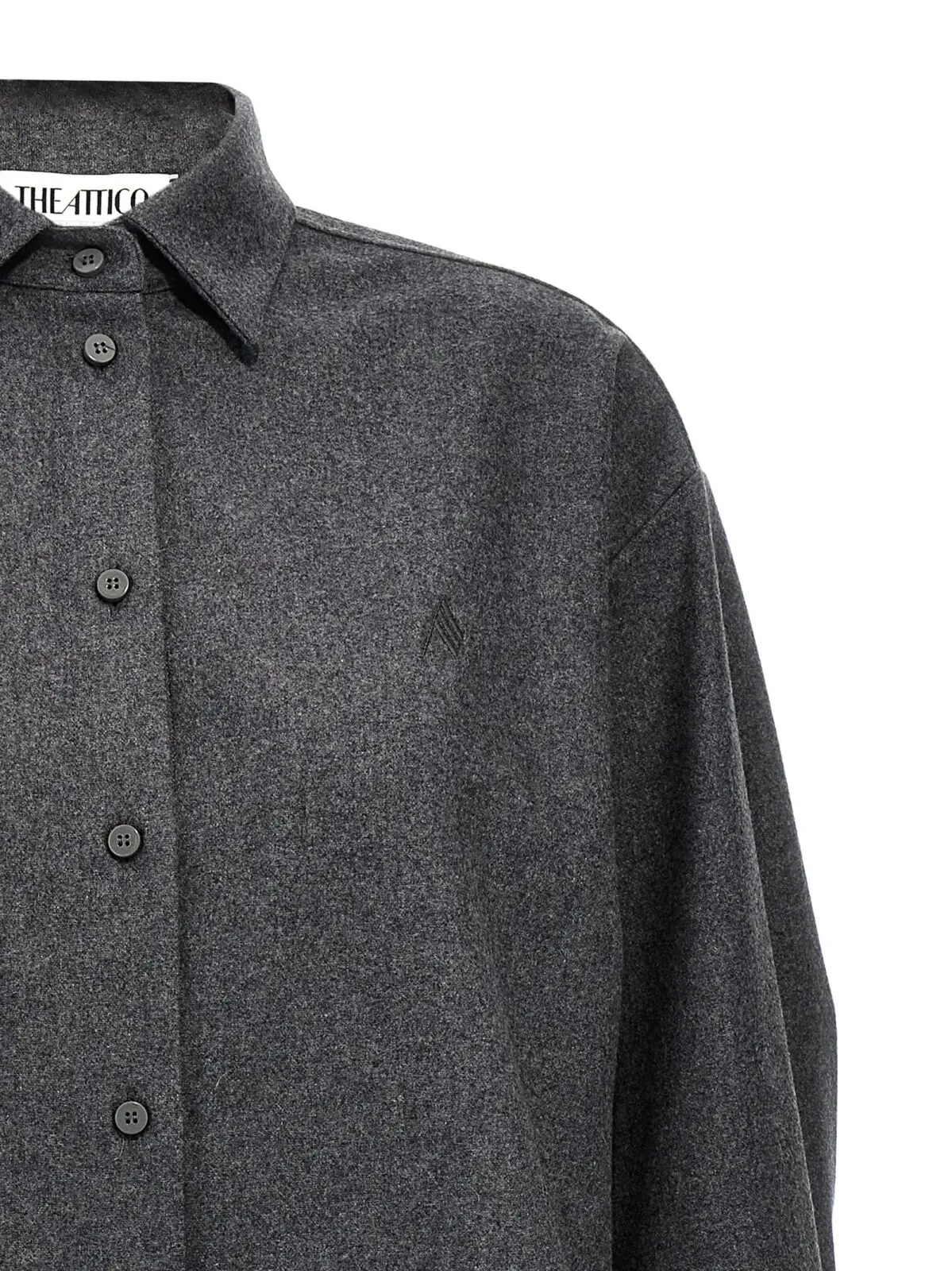 Сорочка Eliza The Attico Сіра 3 'Eliza' shirt Woman THE ATTICO Gray