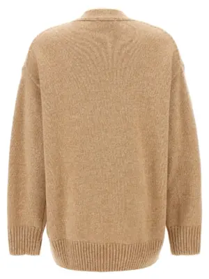 Logo button cardigan 24AMPU288ML0287V929 PACO RABANNE Beige