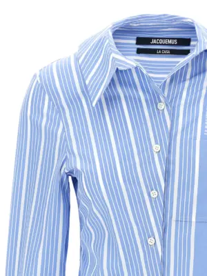 'La chemise Pablo' shirt Woman JACQUEMUS Light Blue