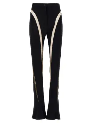 Mesh insert leggings MUGLER Black